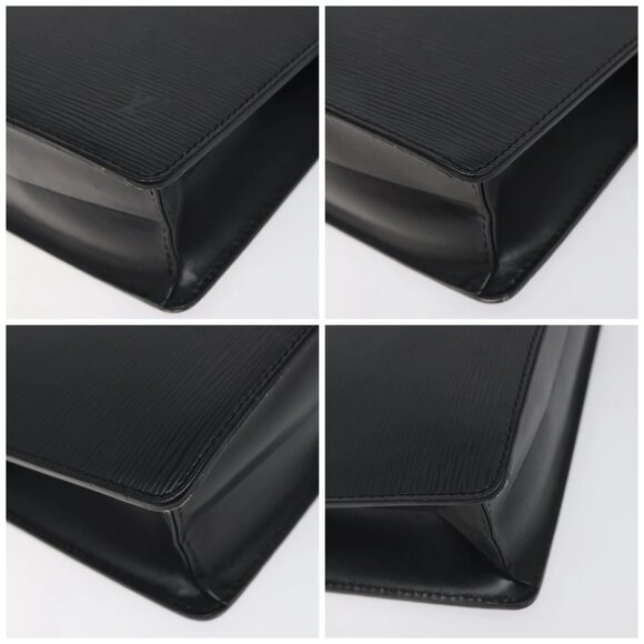 LOUIS VUITTON Epi Pochette Homme Clutch Bag Black Noir M52522 LV Auth th6189 - Picture 14 of 16